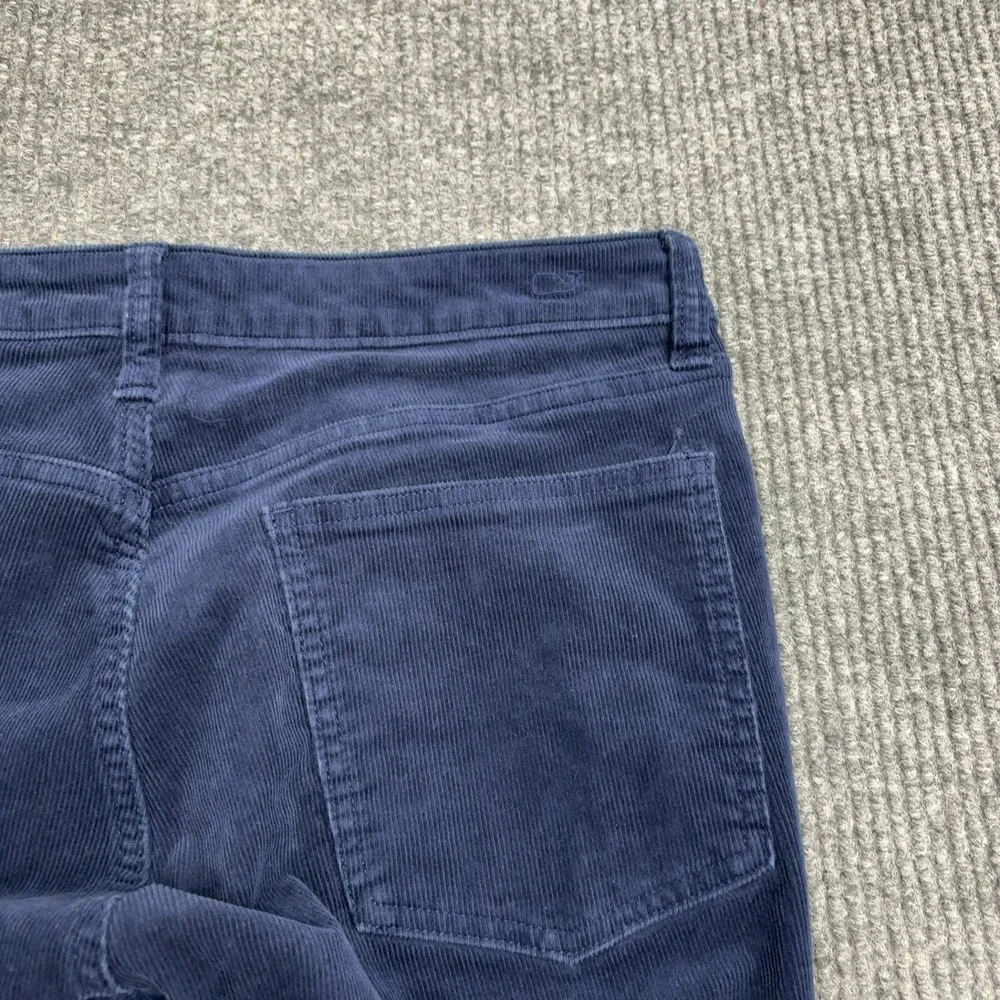 Vineyard Vines Pants Womens 29 Blue Cotton Viscose Corduroy Flare‎ Preppy Casual